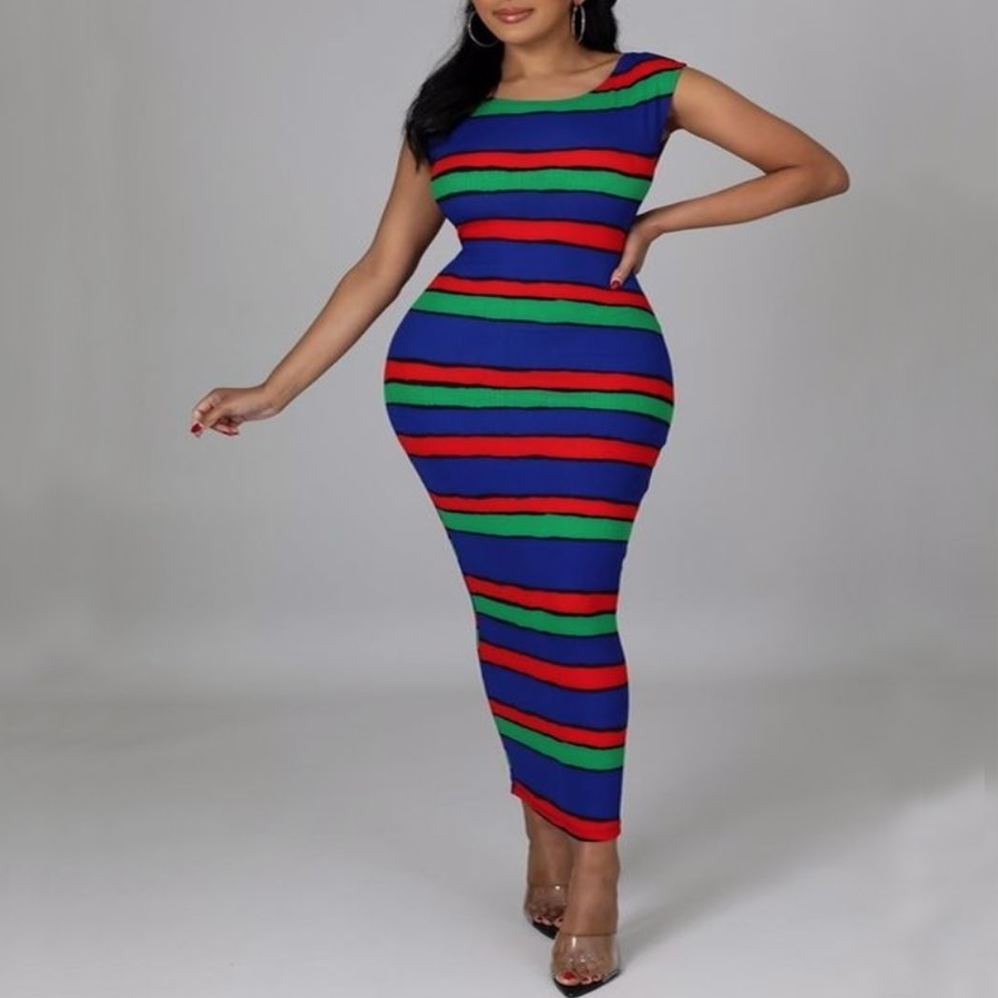 Multi-color Bodycon Dress M