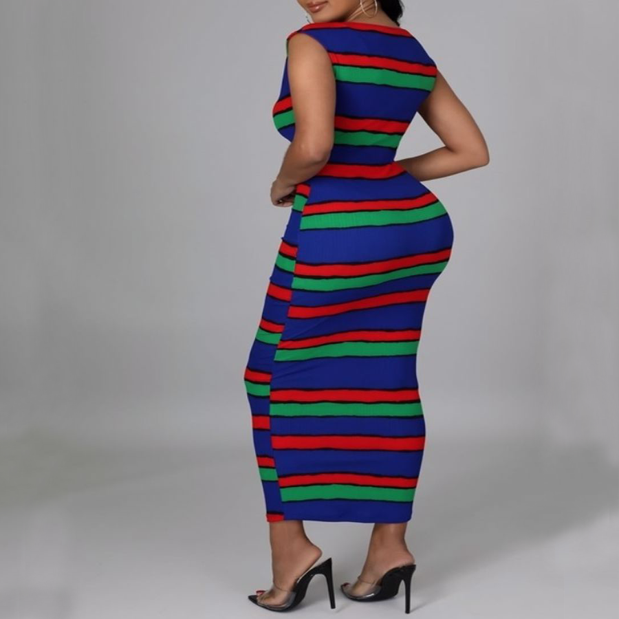 Multi-color Bodycon Dress